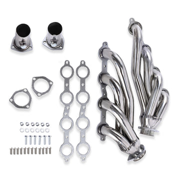 For Chevy LS Chevelle Camaro Nova C-10 Truck Shorty Stainless Steel Headers