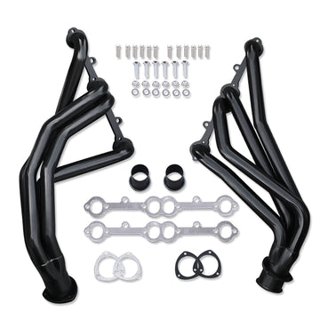 For Chevy Small Block GMC 265 350ci Blazer/Jimmy 1966-87 Headers Long Tube Black