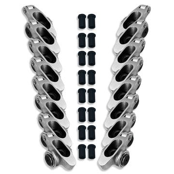 For Chevy SBC 350 400 1.5 Ratio 3/8" Stud Stainless Steel Roller Rocker Arms Set