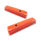 Short Valve Cover Steel For SBC Small Block Chevy 283 327 350 383 Orange Finish