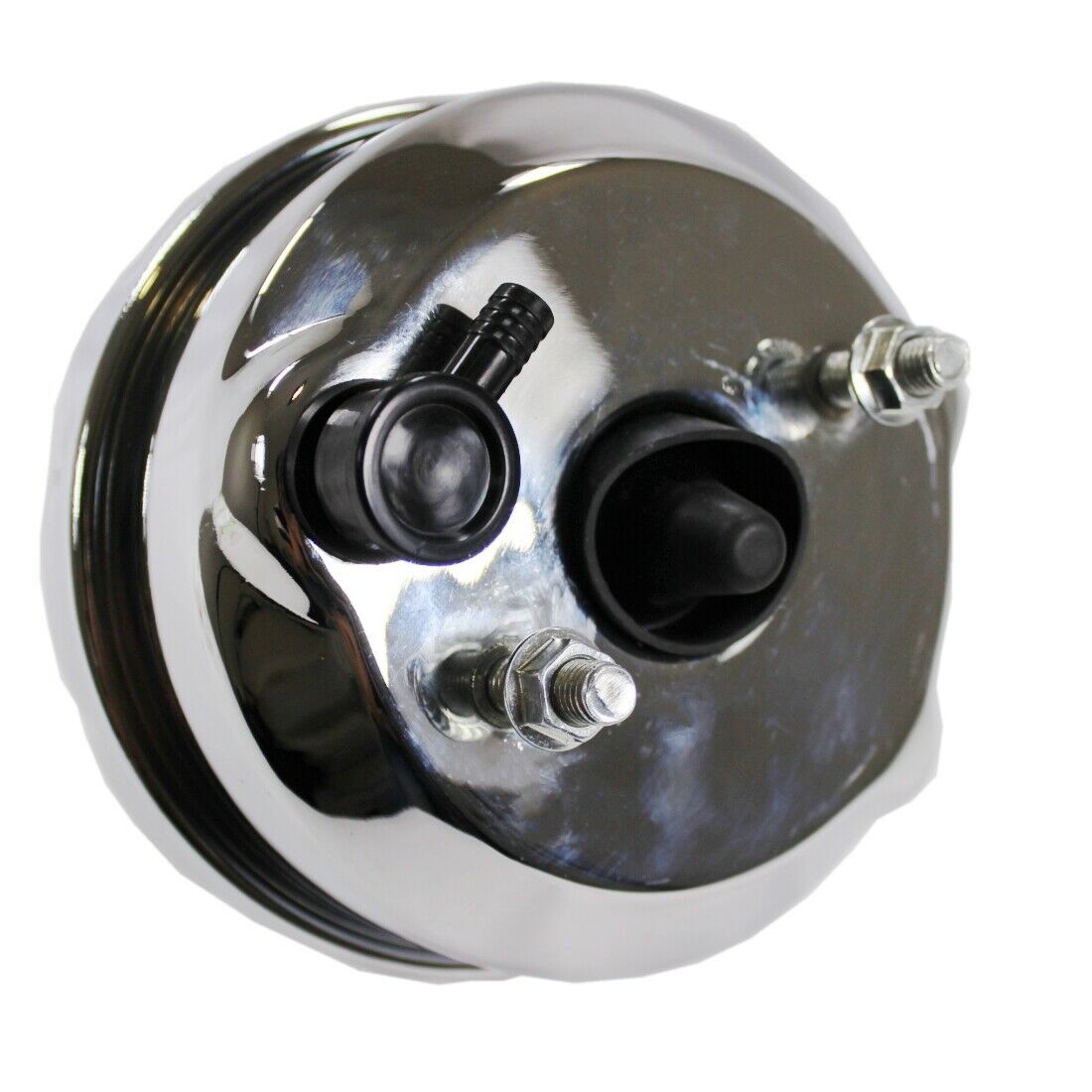 Chrome 7" Single Diaphragm Power Brake Booster Universal Street Rod for Chevy Ford