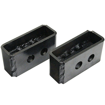 DEMOTOR Rear Lower Leveling Kit for 04-14 Ford F150 2" Lift Black Block Steel Spacer