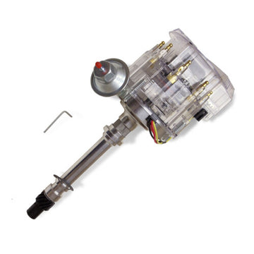 For SBC BBC Assault Racing Chevy 305 350 454 V8 Clear Cap HEI Distributor 65KV