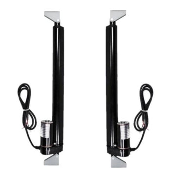 2 pcs 12" Inch Linear Actuator Stroke 225 Pound Lift 12V Volt DC with Mounting Brackets