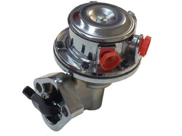 Small Block Chevy High Volume CHROME Mechanical Fuel Pump SBC 150 GPH 350 400