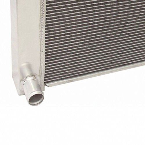 Universal Ford /Mopar Fabricated Aluminum Radiator 26" x 19" x3" Overall With 2pcs 12 Inch Electric Fan