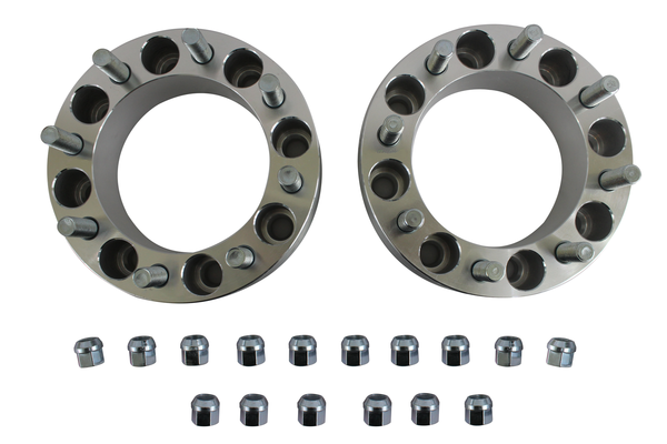 2Pcs 1" Wheel Spacers Adapters 8X6.5 To 8X6.5 9/16 Studs 25mm Dodge Ford