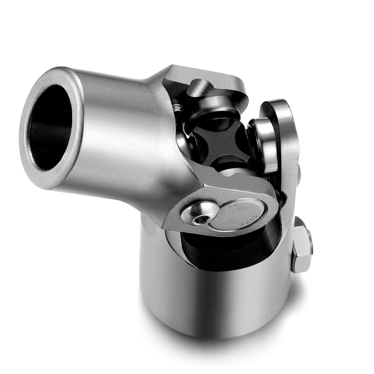 Universal 1" DD x 3/4" Round Single Steering Shaft U Joint Chrome Steel GM