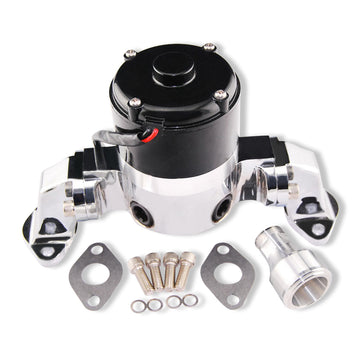 For Big Block Chevy 396-427-454 Electric Water Pump 35 GPM Chrome Aluminum