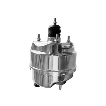 Chrome 8" Dual Diaphragm Bendix Style Brake Booster