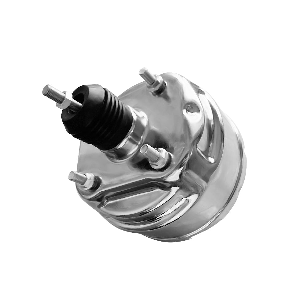 Chrome 8" Dual Diaphragm Bendix Style Brake Booster