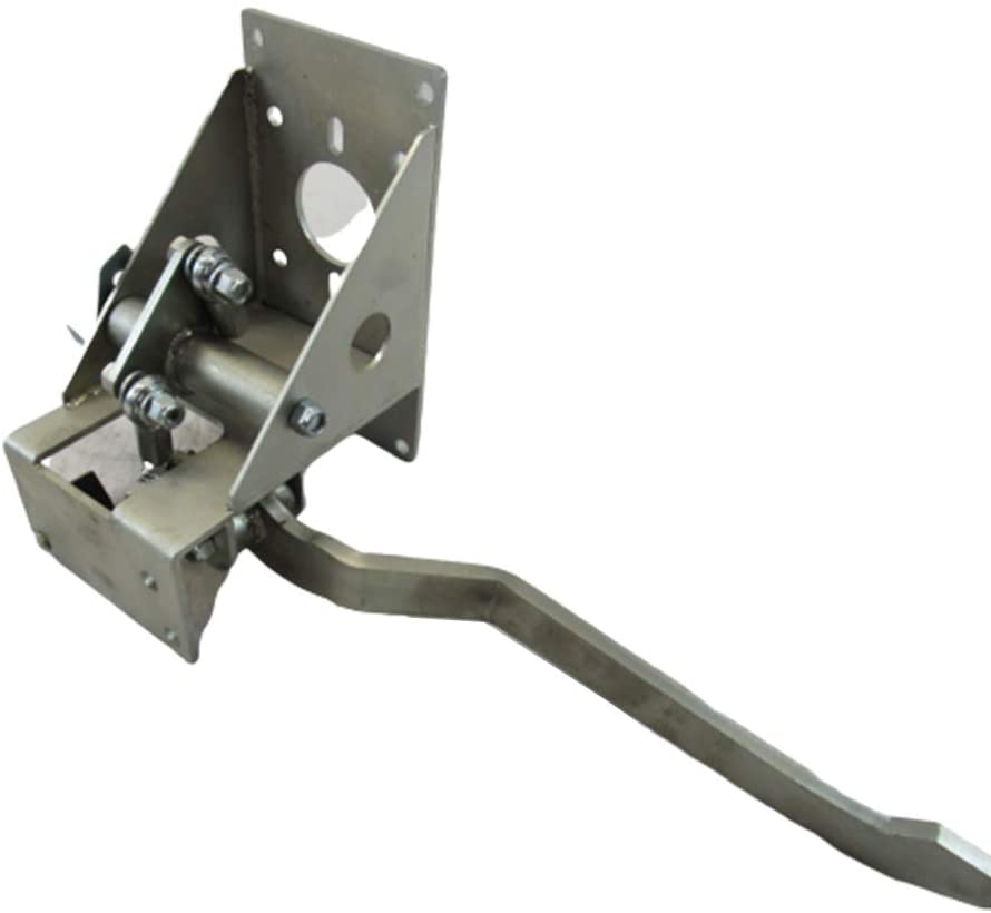 Universal 90 Degree Under Dash Brake Pedal Bracket Assembly Zinc