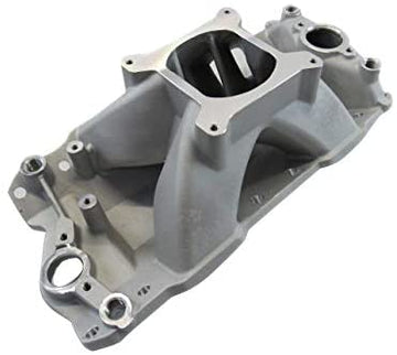 Tall High Rise Intake Manifold 3000-7500RPM Satin Finish for 1957-1986 SBC 350