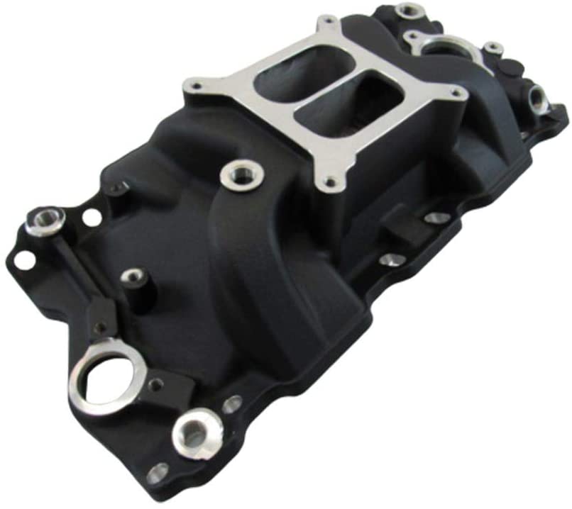 Qualifier Intake Manifold Black for 57-95 SBC 350