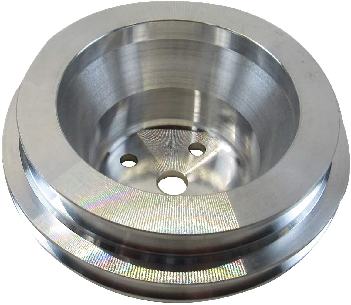 Aluminum Long Water Pump Pulley for BBC 396-454 1969-Up Double Droove Satin Finished