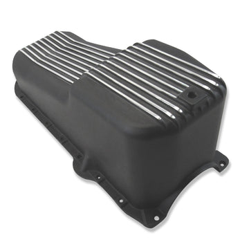 Passenger Side Finned Oil Pan For 1986-2002 SBC Chevy 305-350 V8 Aluminum