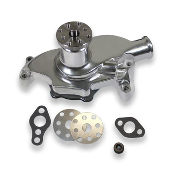 High Volume Small Block Chevy Short Water Pump 283 327 350 SBC SWP Polished