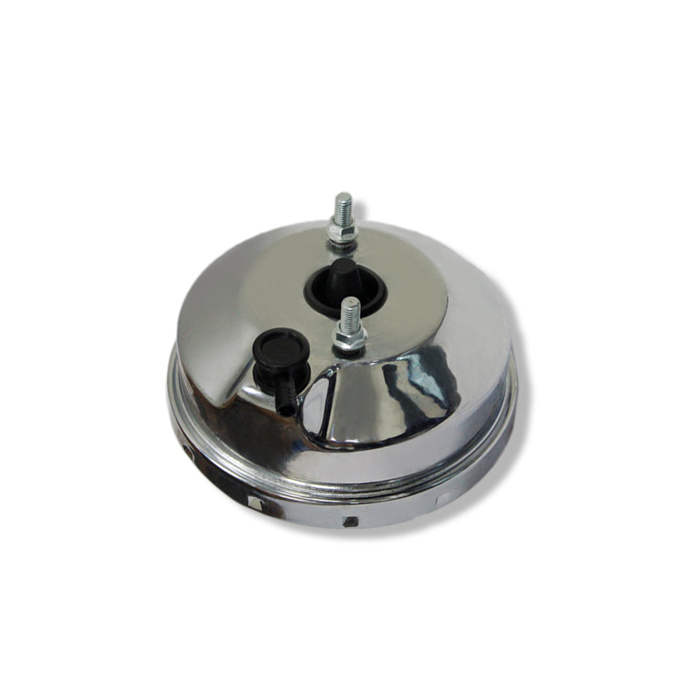Chrome 8" Single Diaphragm Power Brake Booster For Ford Chevy Street Rod Hot Rod