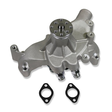 For Big Block Chevy BBC 396 402 454 Long Water Pump High Flow Satin Aluminum