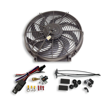 14" Electric Heavy Duty Radiator Reversible Fan 2200 Cfm with Thermostat Kit
