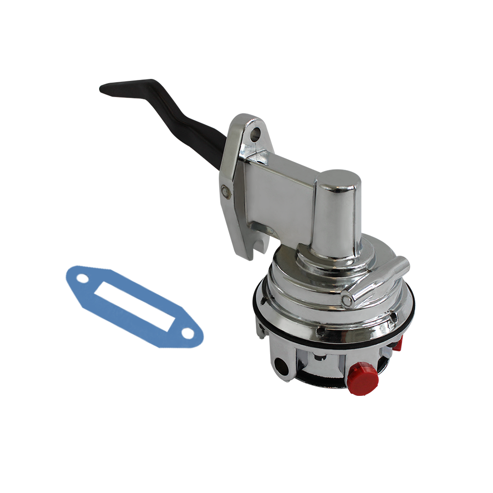 For Small Block Ford SBF V8 351C 400M 5.8L Fuel Pump 80GPH 6PSI 1/4'' NPT Chrome