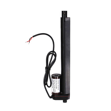Linear Actuator 10 Inch Stroke 225lb Max Lift Output 12-Volt DC Black Steel