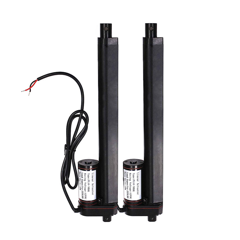 2 pcs Heavy Duty Linear Actuator 10 Inch Stroke 225 lb Max Lift Output 12Volt DC