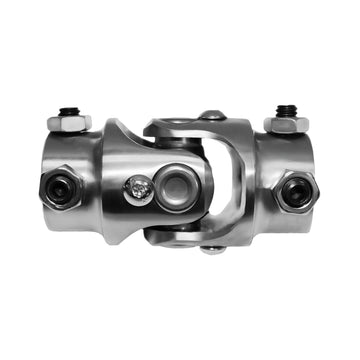 New Universal Steering U Joint 3/4"-36 Spline To 3/4" DD Chrome Steel