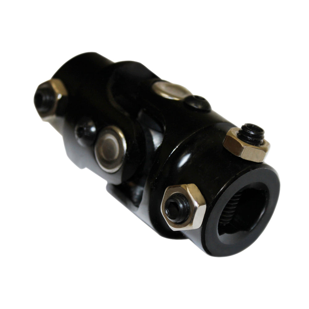 3/4"DD x 13/16"-36 Spline U Joint Steering Shaft Box Steet Rod Hot Black Steel