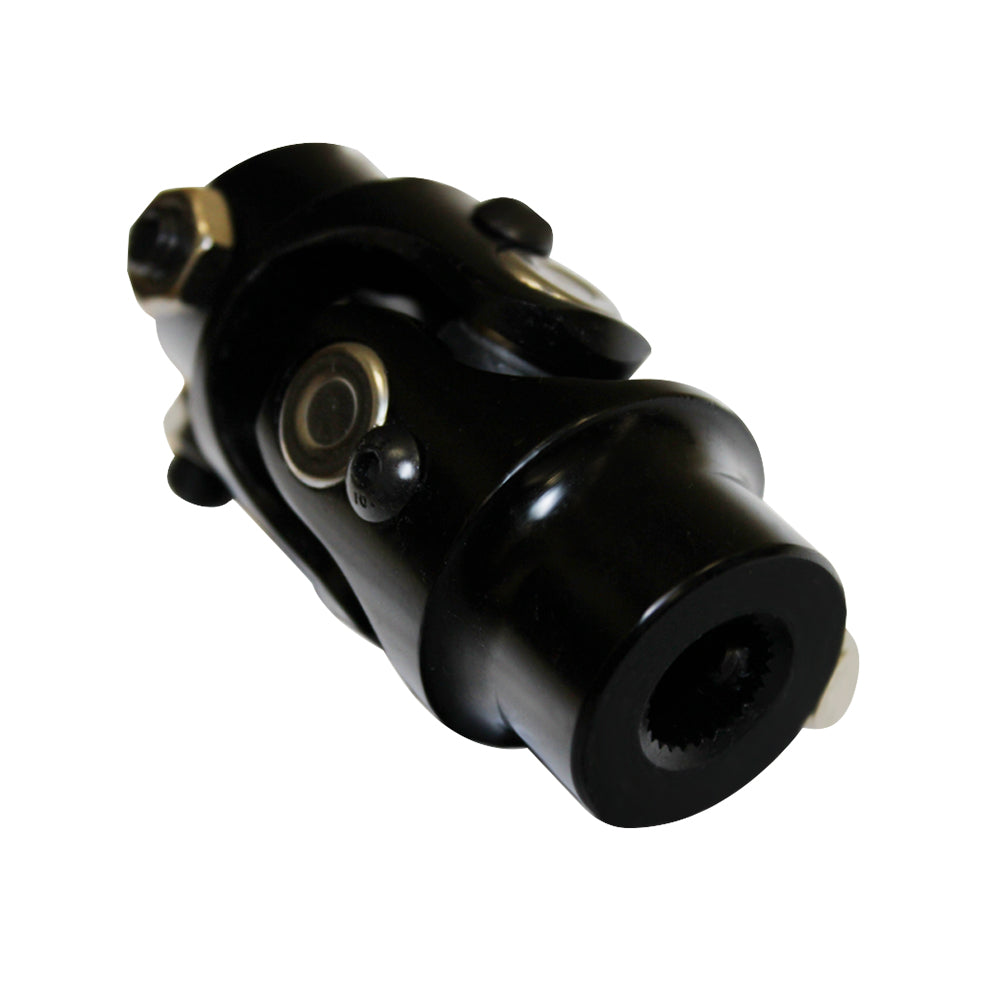 Universal 3/4"DD x 9/16"-26 Spline Steering Shaft U Joint Black Steel