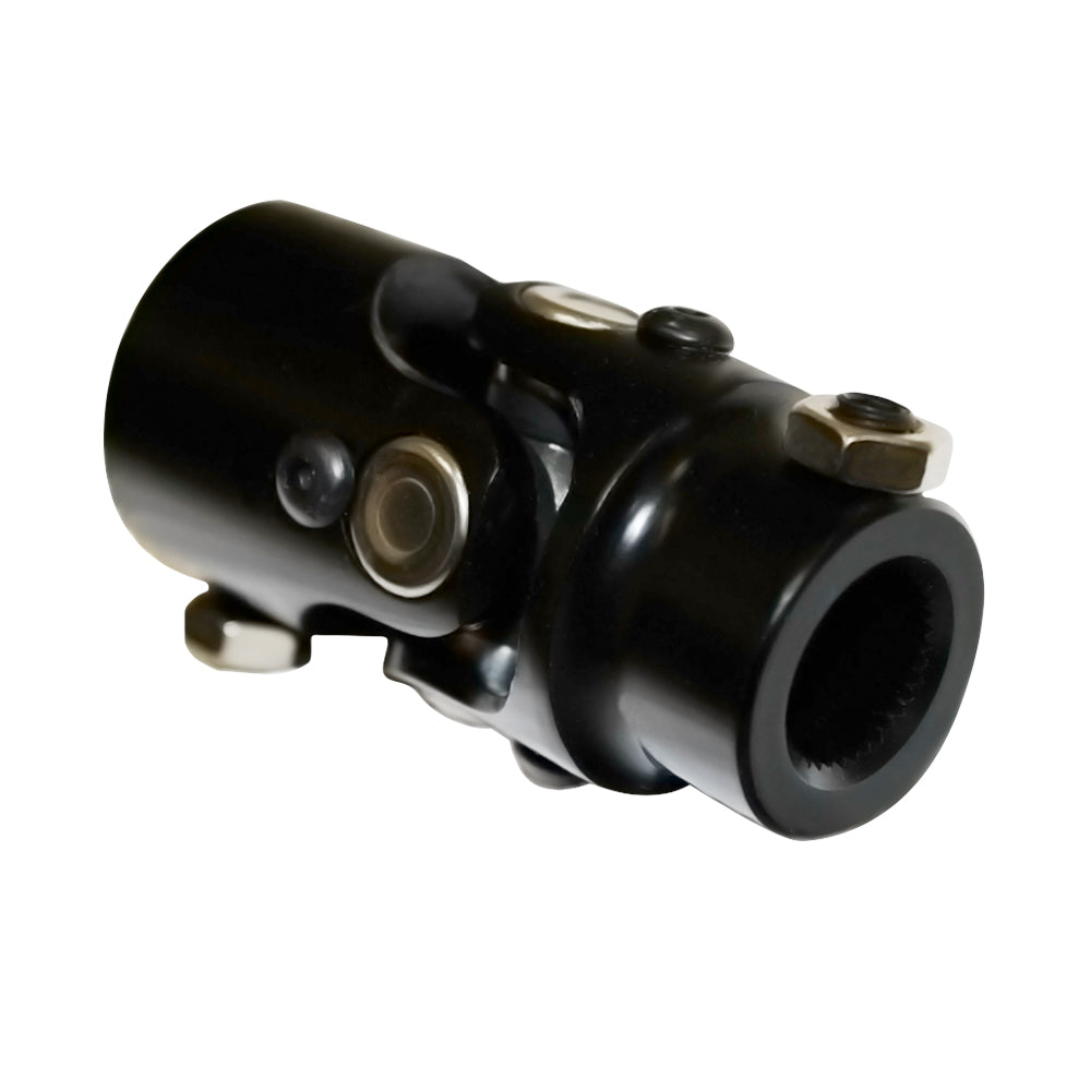 Universal Black Steel U Joint 3/4 -36 Spline To 1" DD