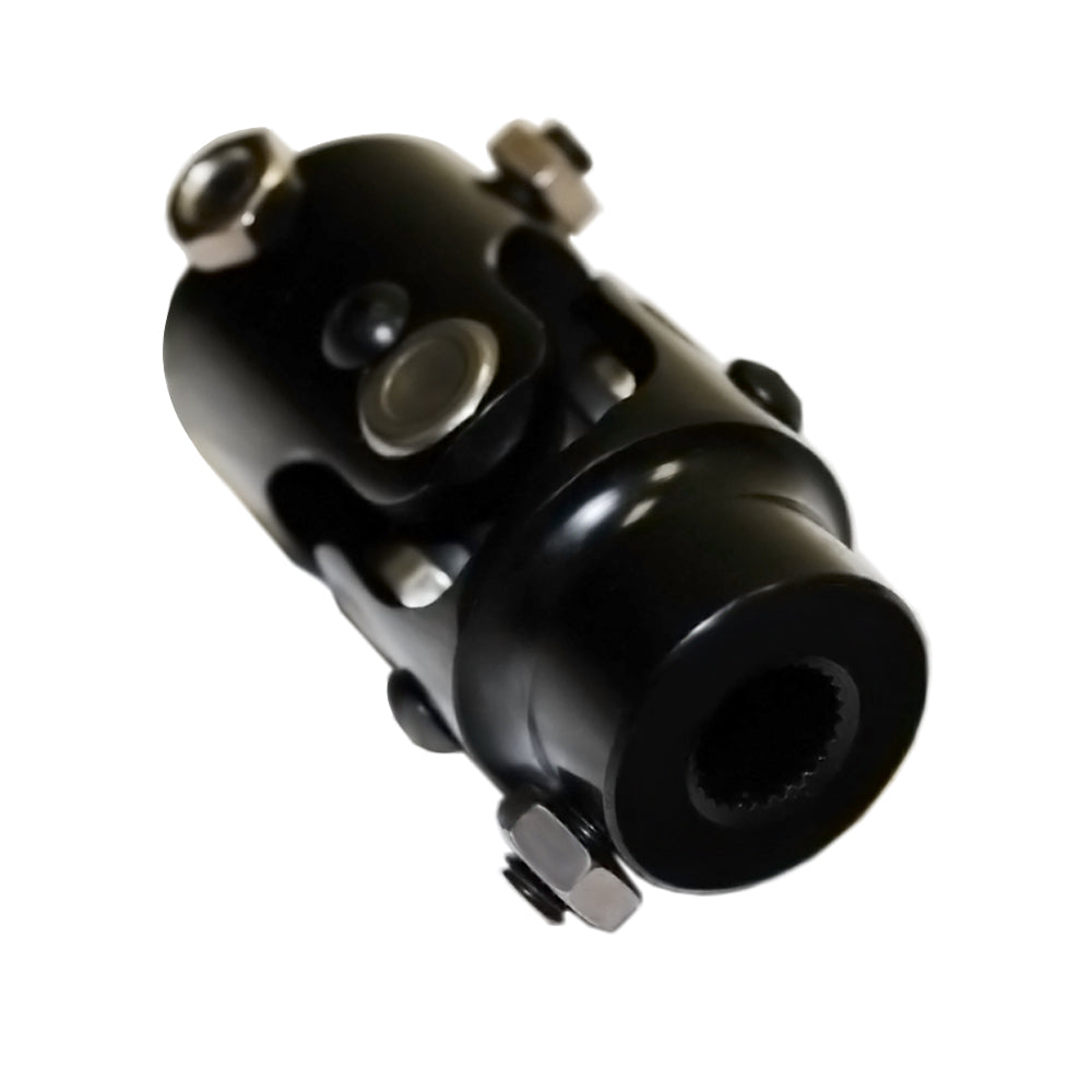 Universal Black Steel U-Joint 9/16"-26 Spline x 1" DD