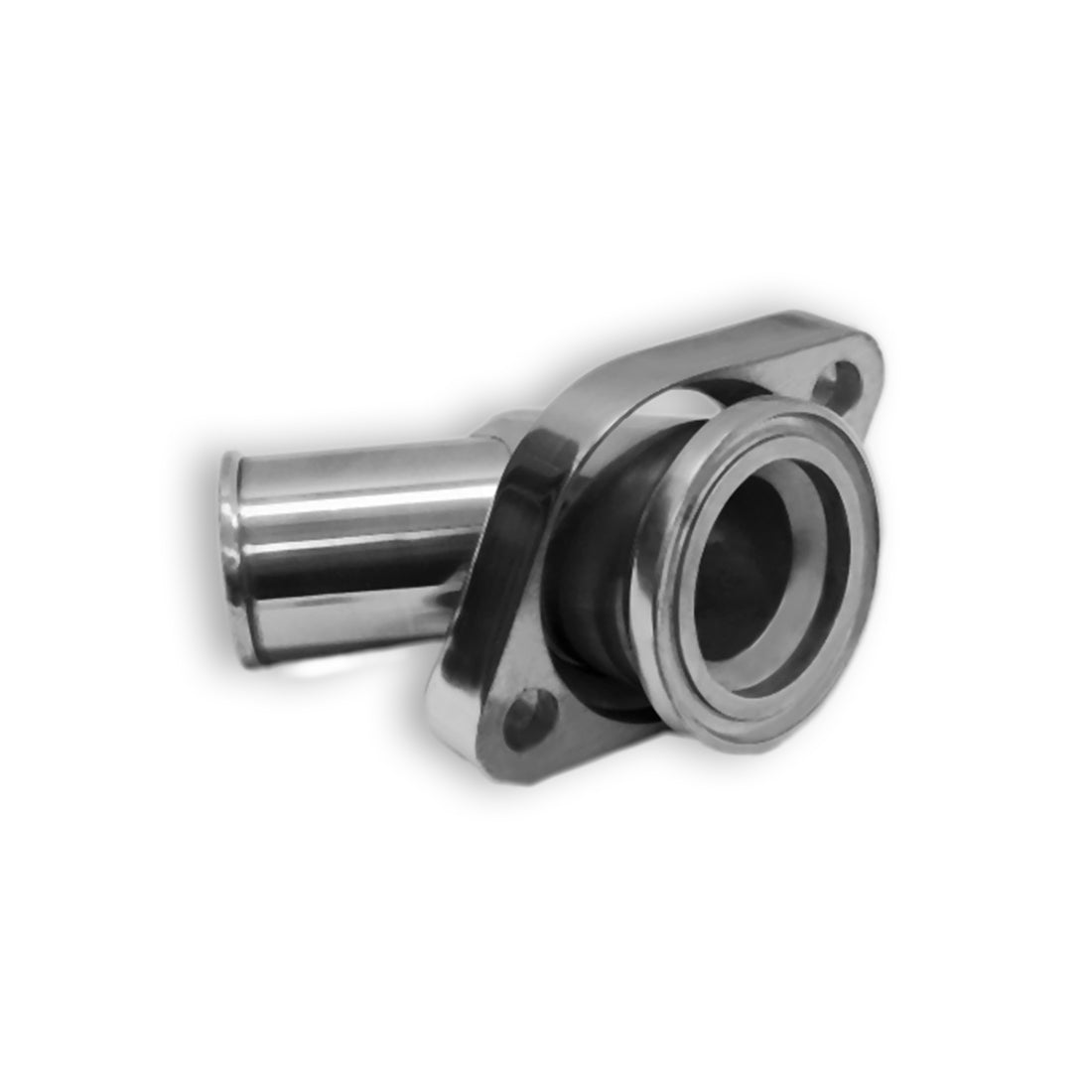 Polished Aluminum 45° Swivel Water Neck For SBC BBC Chevy 327 350 454 396