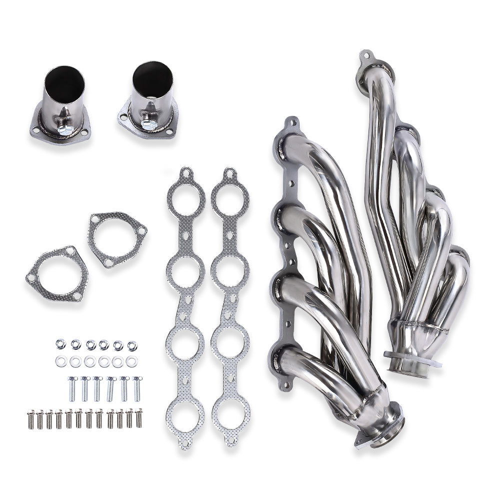 For Chevy LS Chevelle Camaro Nova C-10 Truck Shorty Stainless Steel Headers