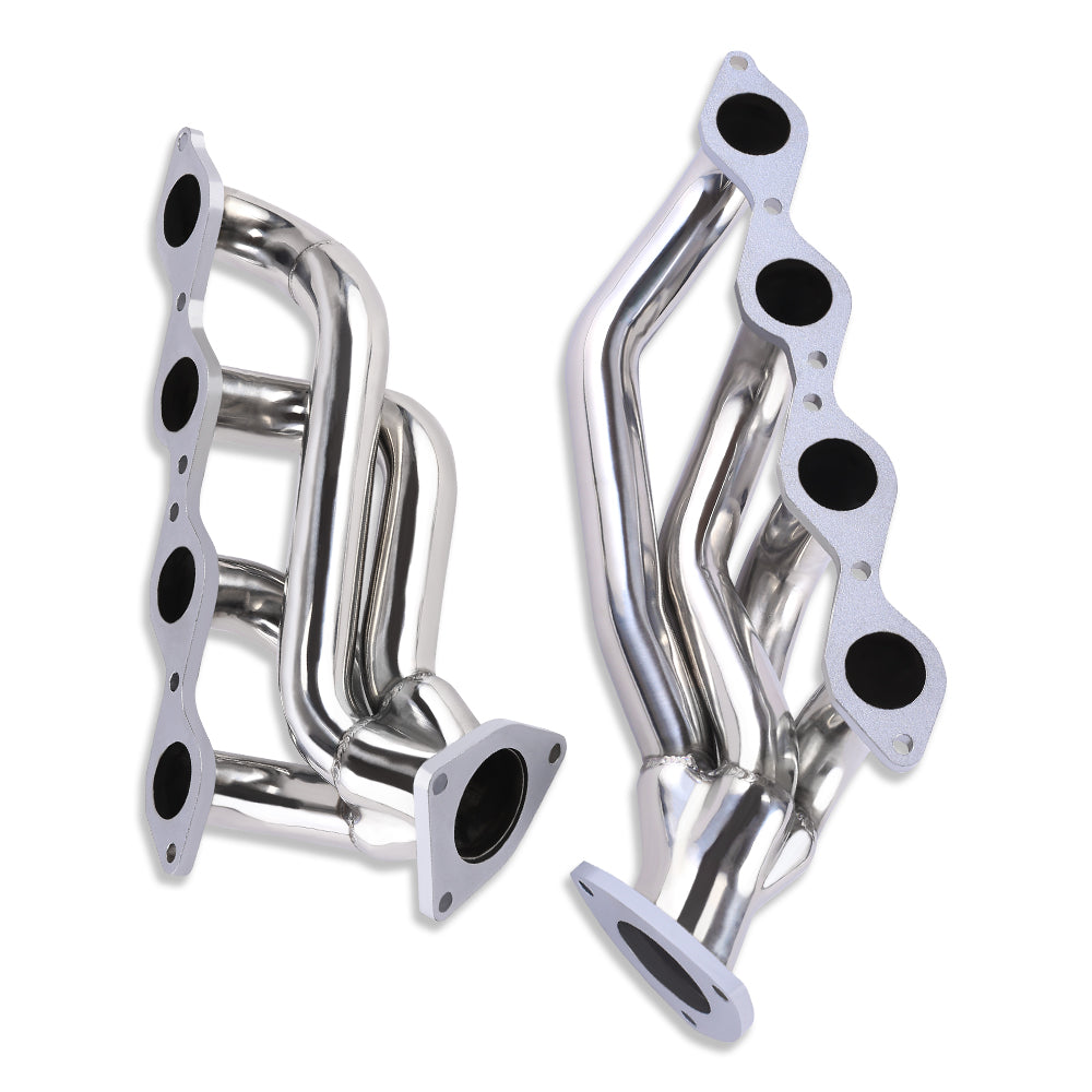 Polished Stainless Steel Exhaust Headers for Chevy Silverado GMC Sierra 99-06