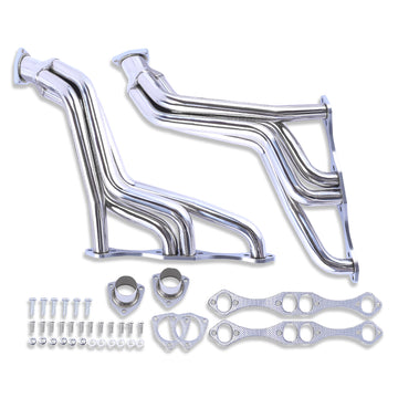 For Chevy Small Block 265-400 V8 1935-1948 Fat Fenderwell Headers Stainless