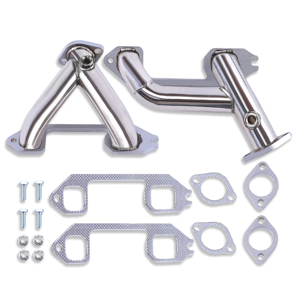 Polished Stainless Steel Exhaust Headers for Chevy 216 235 261 6 Cylinder 37-62