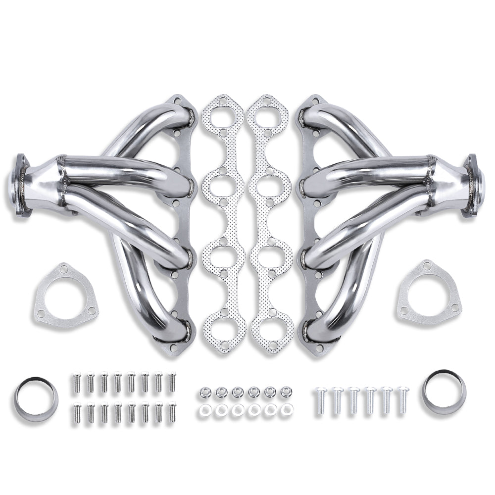 For Ford Small Block SBF 289 302 351 V8 Hugger Exhaust Headers Stainless 1962-78