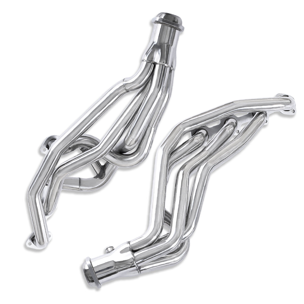 Polished Stainless Steel Long Tube Exhaust Headers For Ford Mustang GT 1996-2004