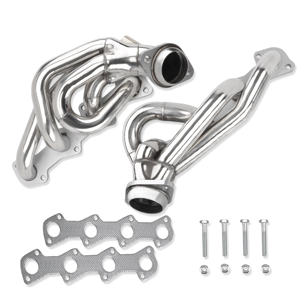 For Ford F150 F250 Expedition 5.4L 97-03 Polished Stainless Steel Exhaust Header