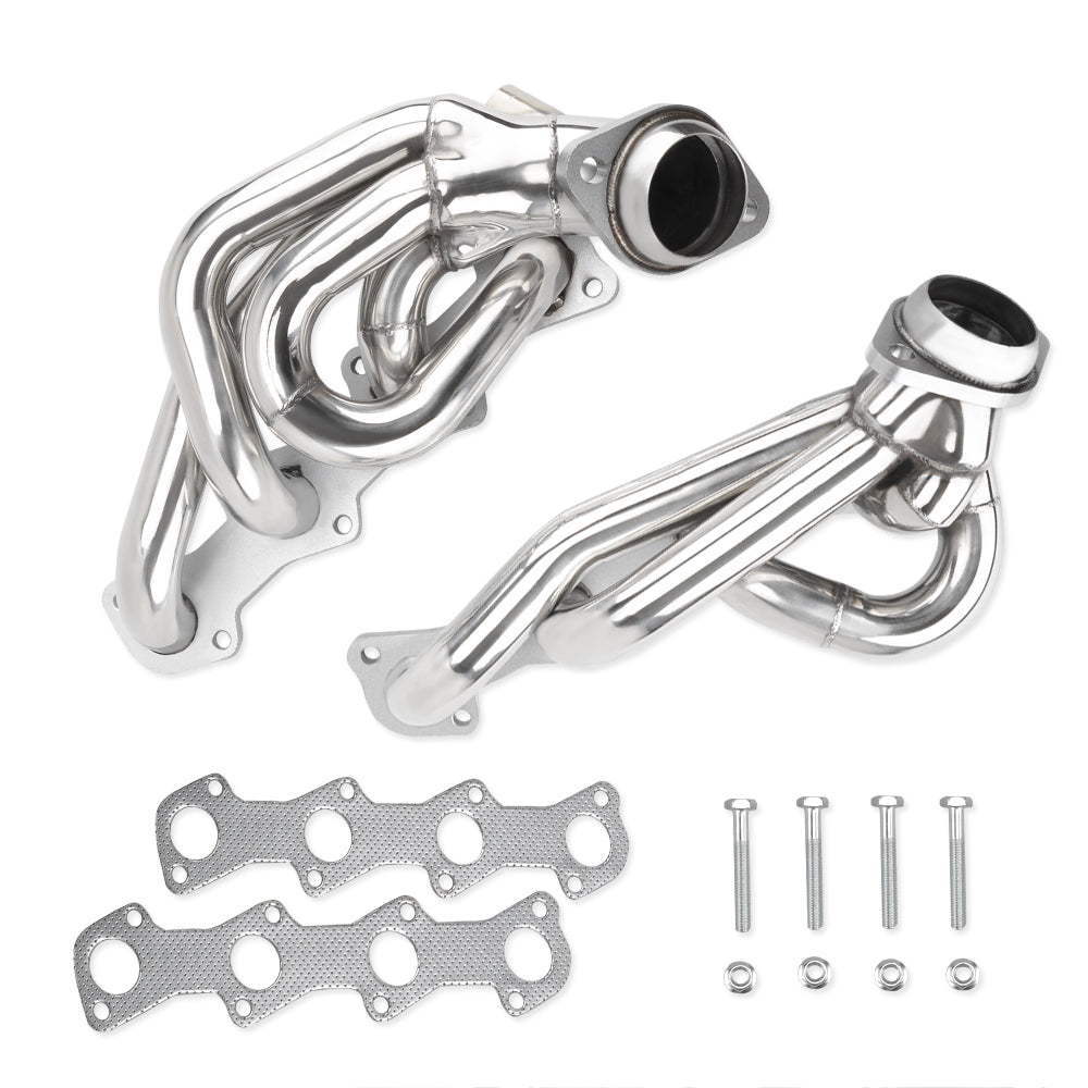 For Ford F150 F250 Expedition 5.4L 97-03 Polished Stainless Steel Exhaust Header