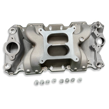 For Chevy SBC 265 350 400 Dual Plane 4.8" Air Gap Cast Aluminum Intake Manifold