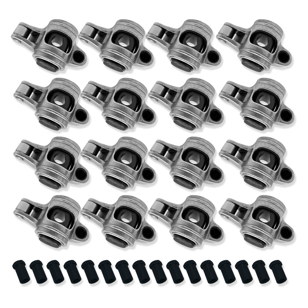 For Chevy SBC 350 400 1.5 Ratio 3/8" Stud Stainless Steel Roller Rocker Arms Set