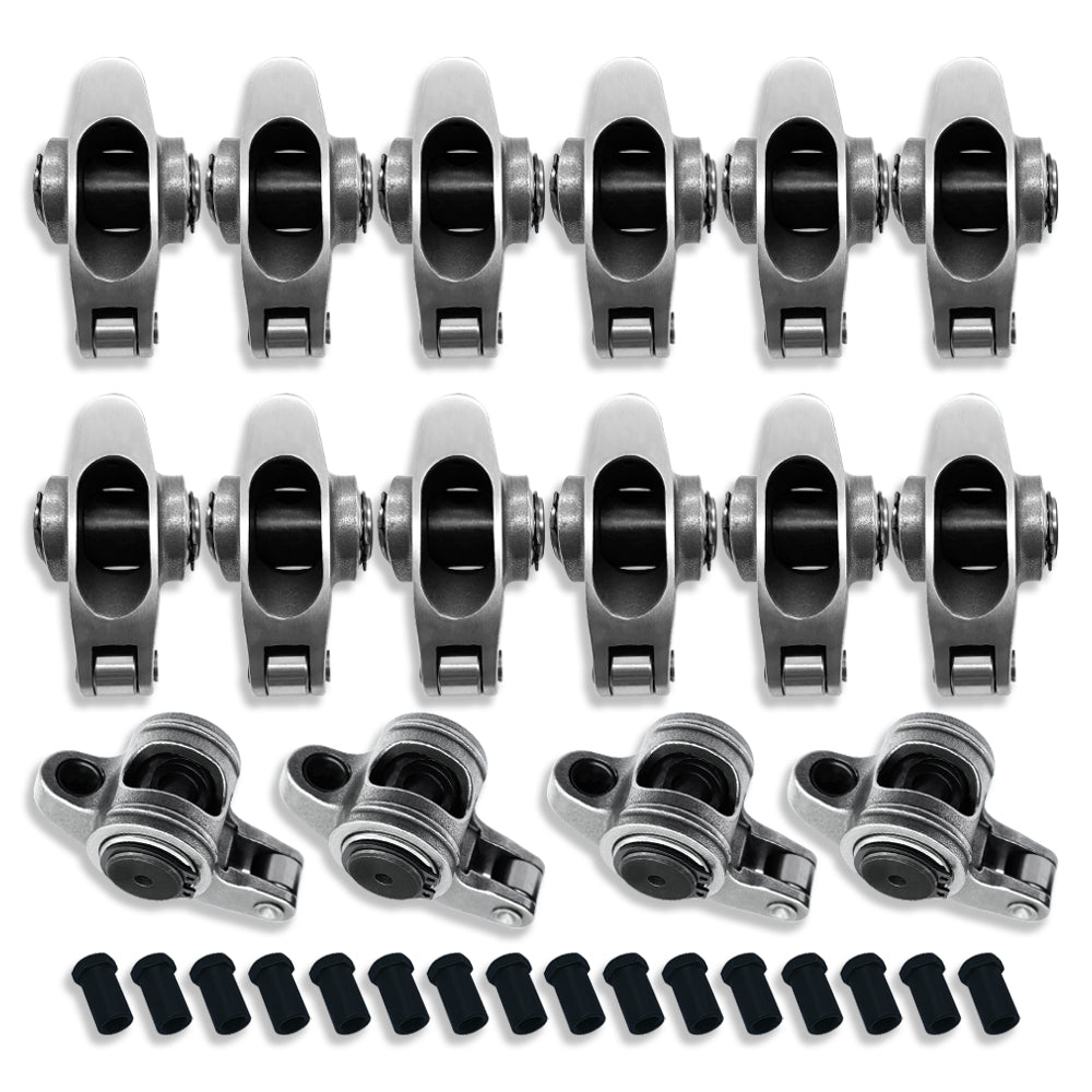 For Ford SBF 289 302 351W 1.6 Ratio 3/8" Stainless Steel Roller Rocker Arms Set