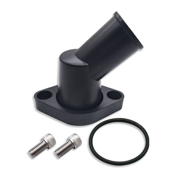 For Chevy SBC BBC 265 350 396 400 502 45° Water Neck Aluminum Thermostat Housing