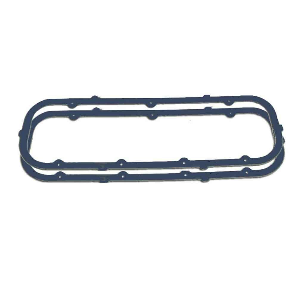 DEMOTOR Blue Rubber Valve Cover Gasket Set NW/Steel Core for Early BBC Valve Covers