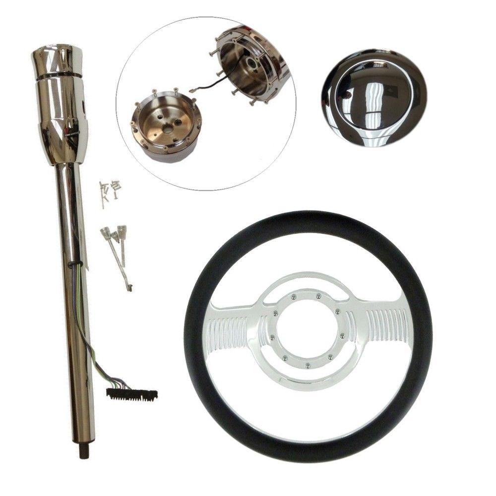 Ford/Mopar Radiator 27.5" x 19" X 3'' & 16" Reversible Fan & Thermostat Kit