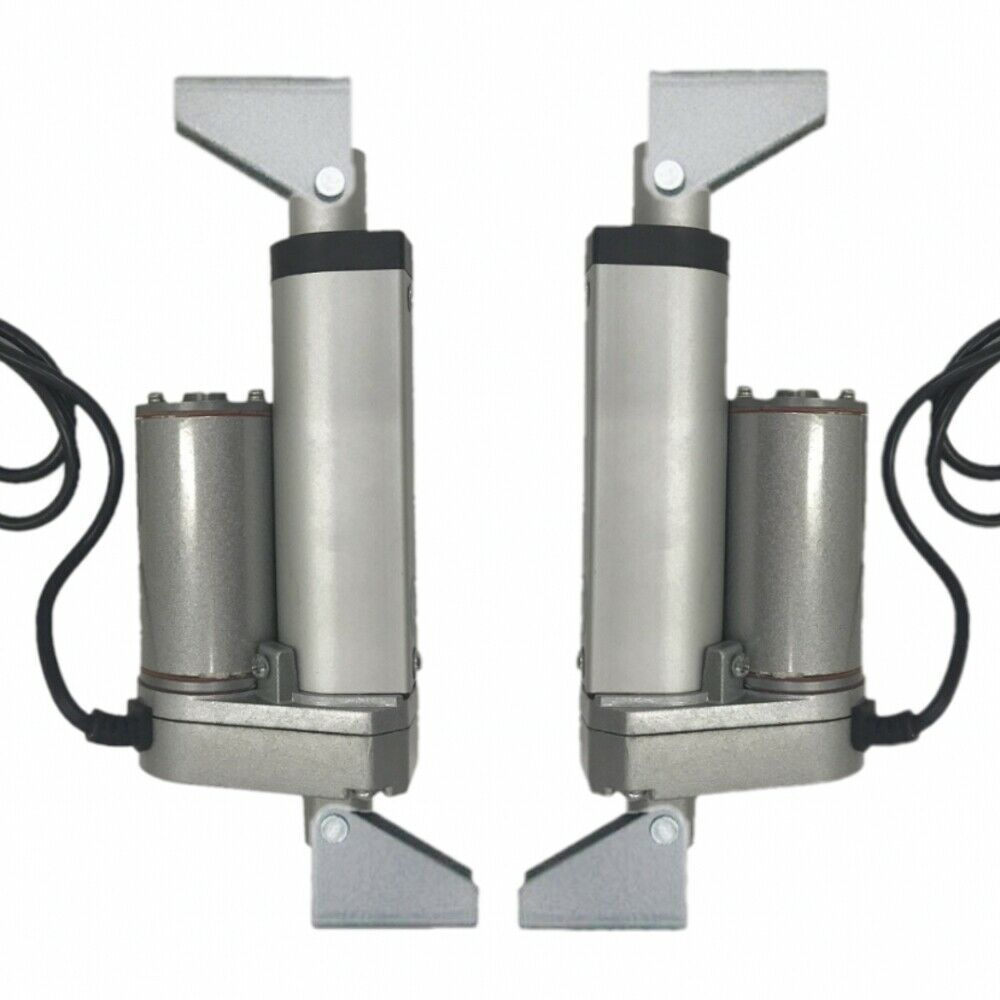 DEMOTOR 2 pcs 2 Inch 2" Stroke Linear Actuator 12 Volt 12V 225 Pounds lbs Maximum Lift & Mounting Brackets