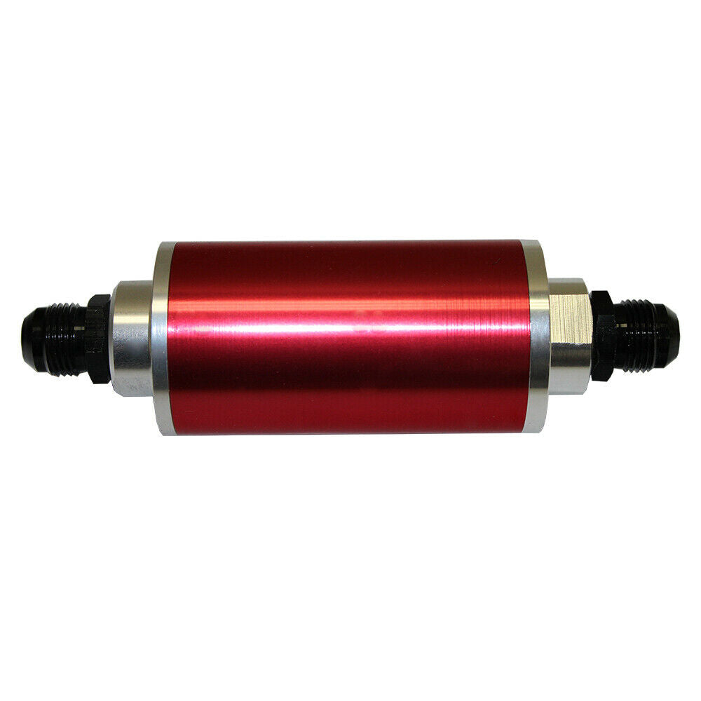 DEMOTOR Fuel Injection EFI Performance Reusable Inline Fuel Filter 10AN 30 Micron