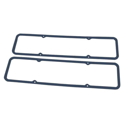 DEMOTOR Blue Rubber Valve Cover Gasket Set Steel Core for Early SBC Valve Covers